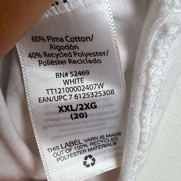 Time and Tru XXL White V-Neck T shirt very soft - Picture 5 of 5